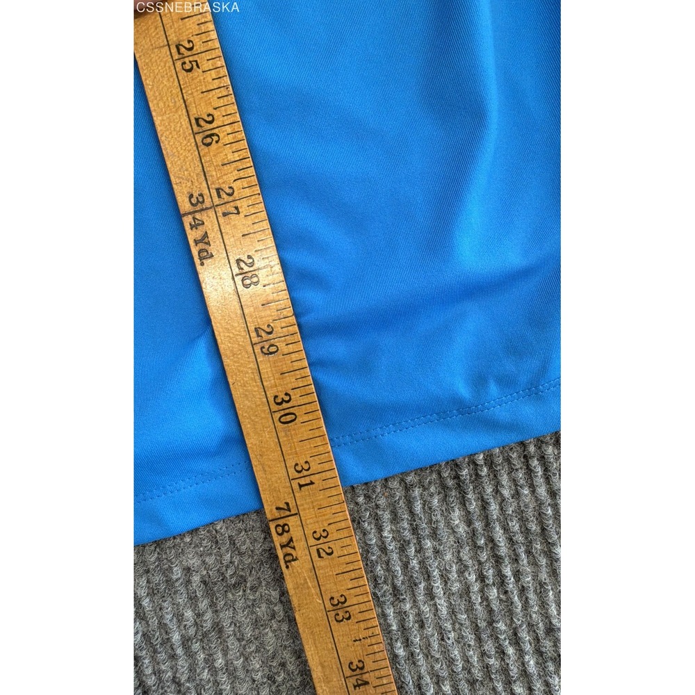 Nike Blue Tiger Woods Vapor Reflective Blade Collar Golf Shirt Men Chevron XXl - Picture 9 of 10